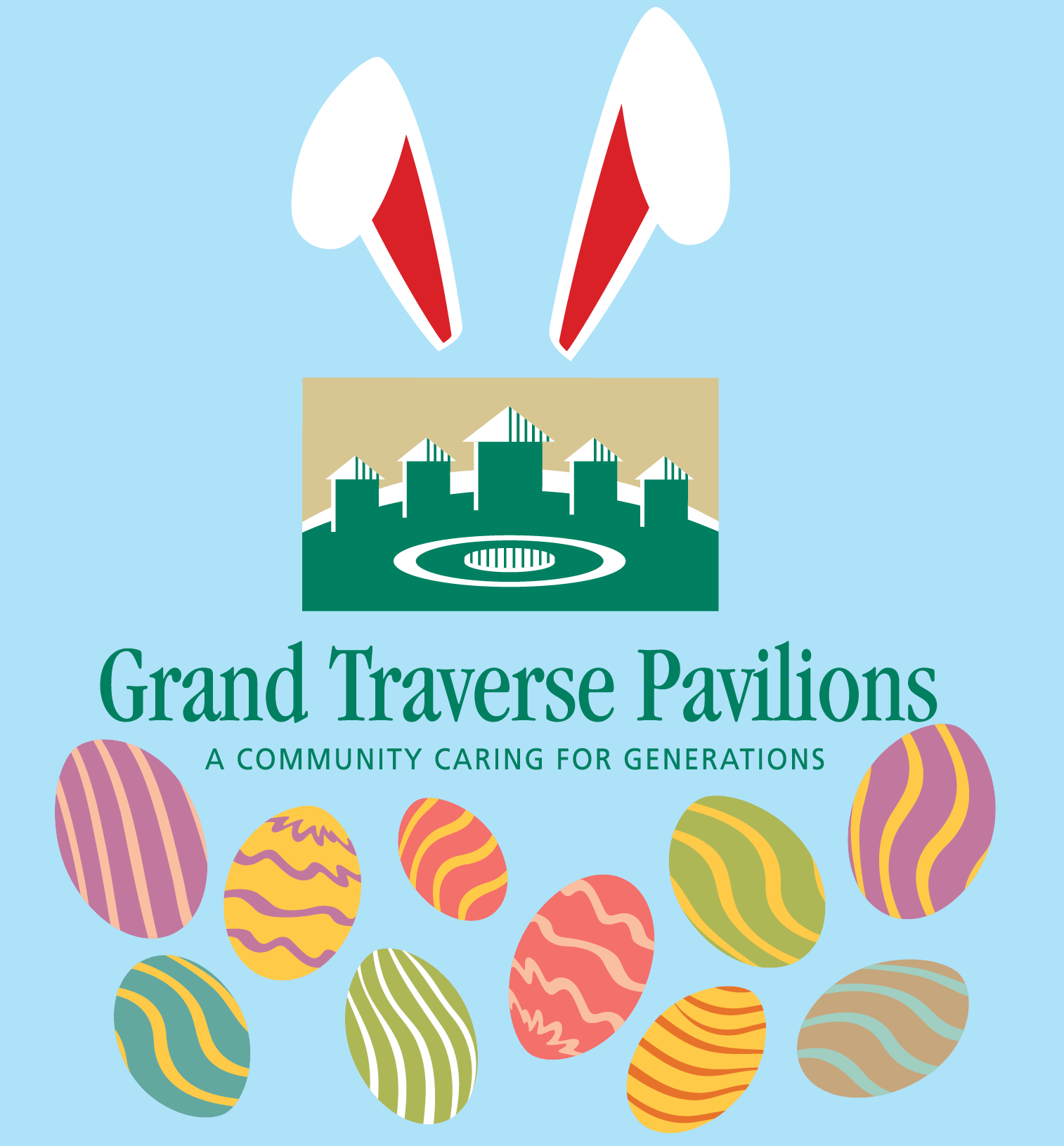 Grand Traverse Pavilions Easter Logo